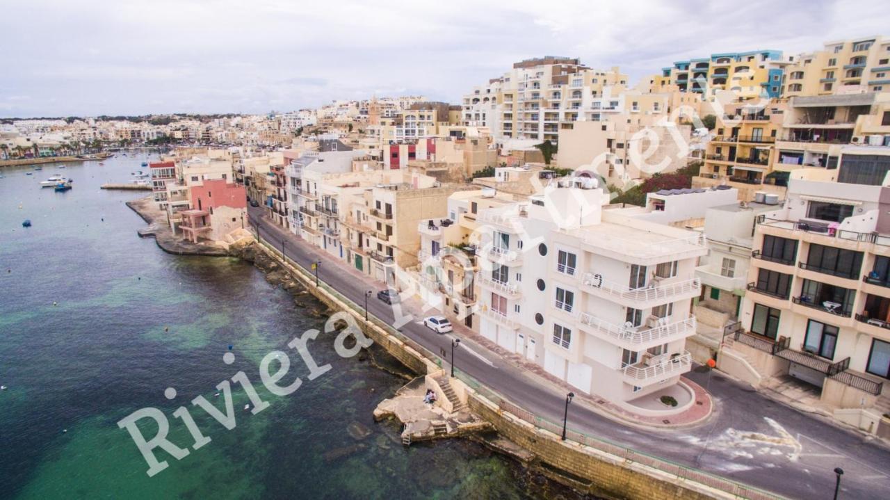 Riviera Holiday Apartments - Seafront - Wifi Marsaskala Bagian luar foto